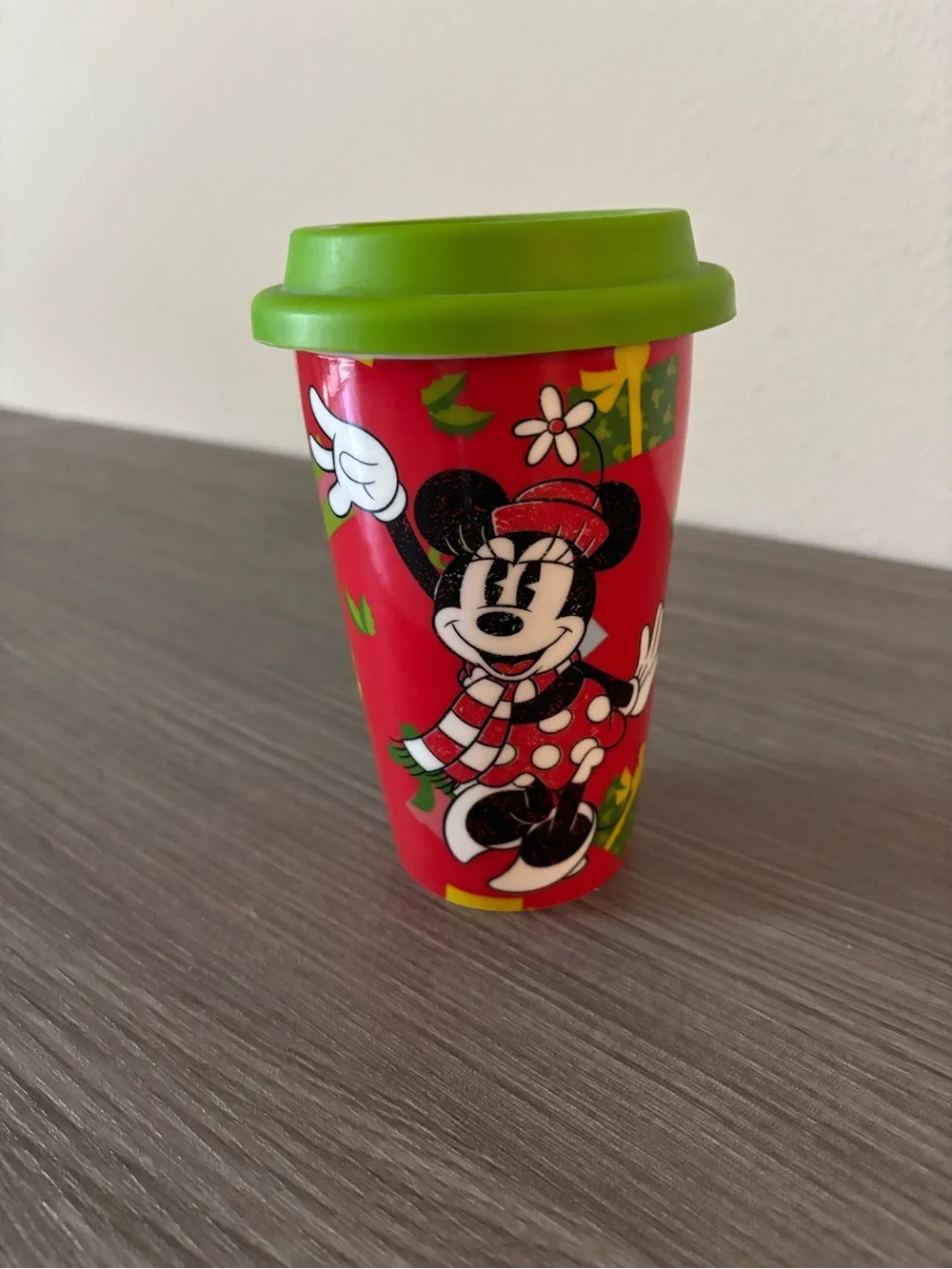 Disney Minnie Mouse Red Travel Cup with Silicone Lid